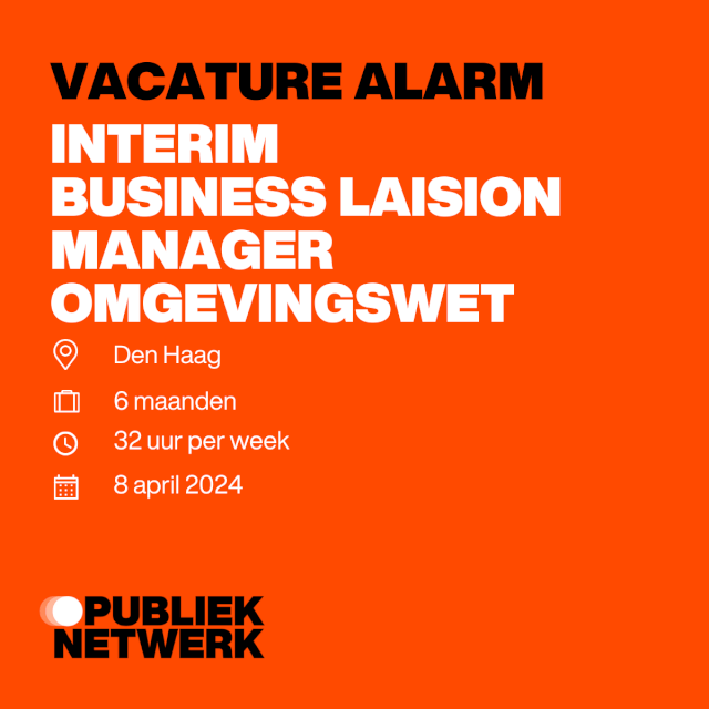 Interim Business Laision Manager Omgevingswet